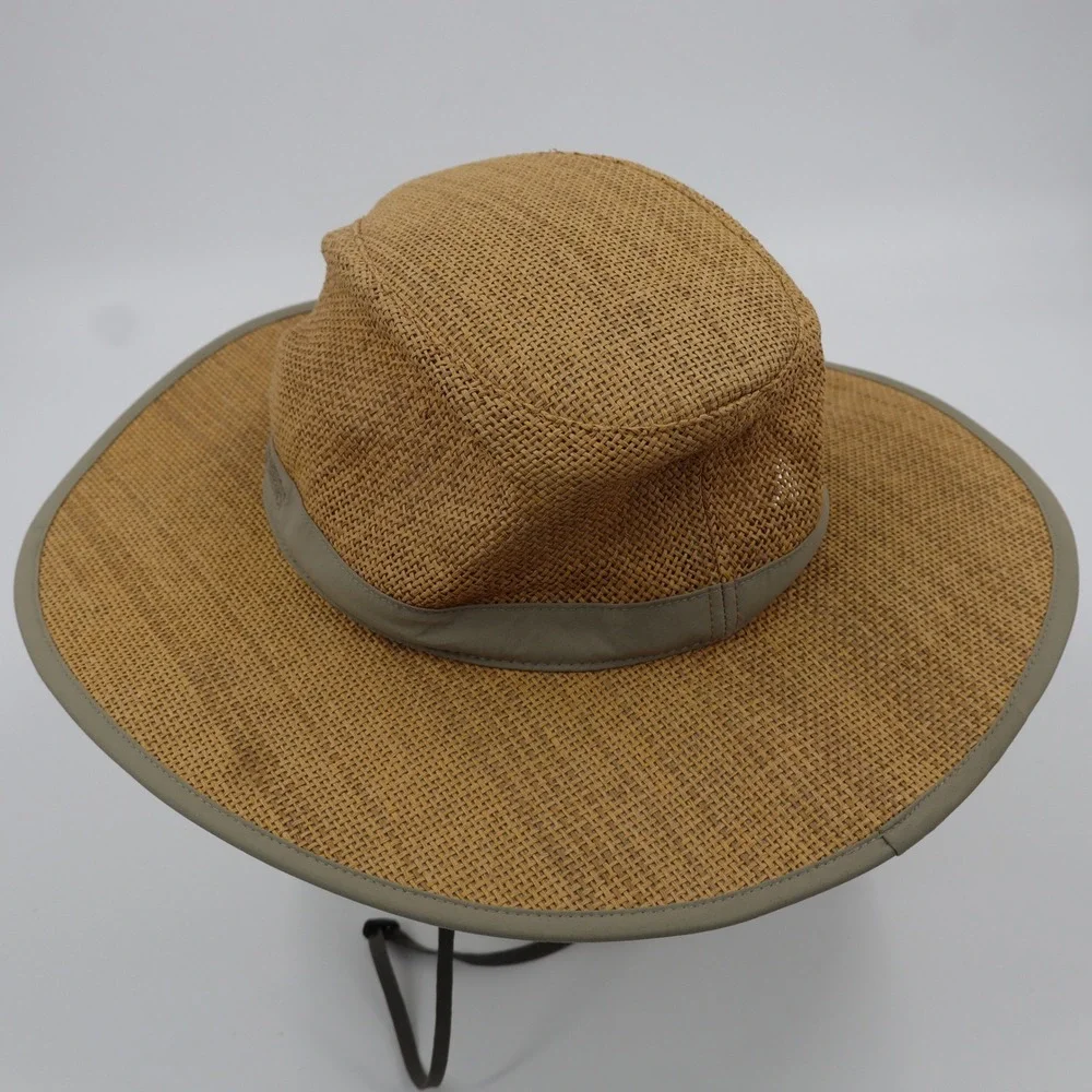 Outdoor Research Straw Sun Hat Mens XL Tan Wide Brim Hiking 80480 - Picture 4 of 9